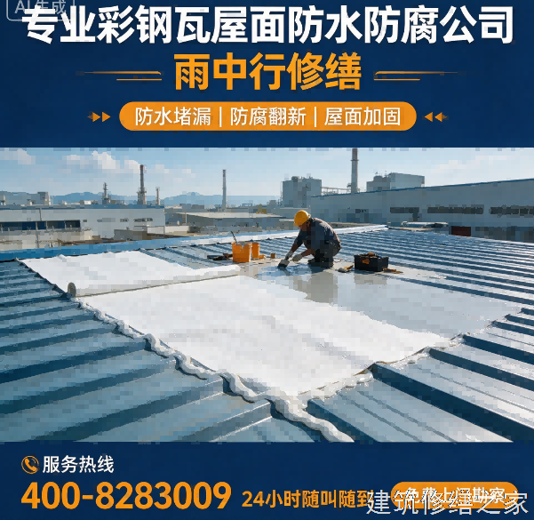 金华2026永康市 彩钢瓦屋面防水 价格是多少钱1m²
